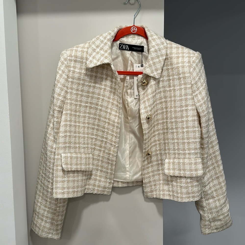 NWT Zara Tweed Blazer
